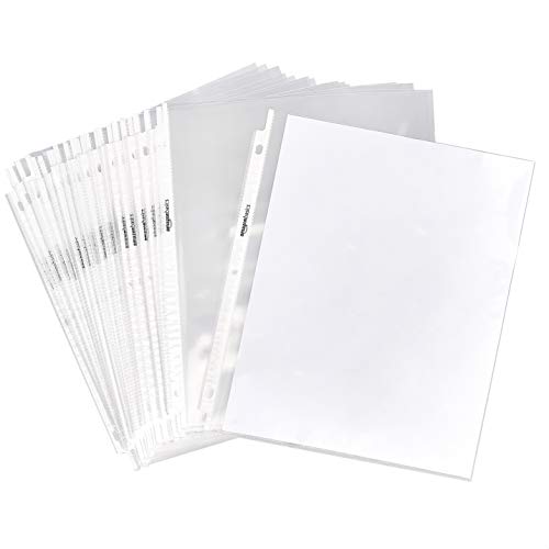 Amazon Basics Clear Sheet Protectors 100 Pack