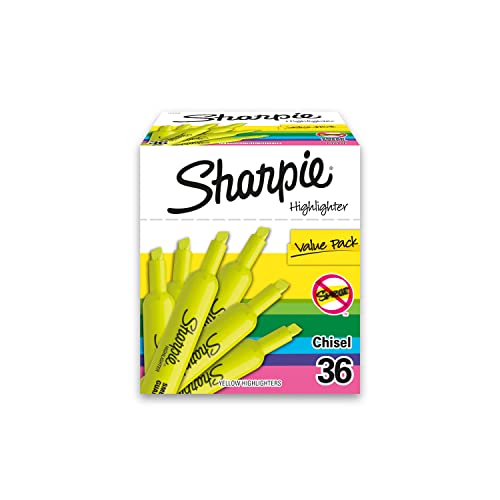 SHARPIE Tank Style Highlighters, Chisel Tip, 36 Count