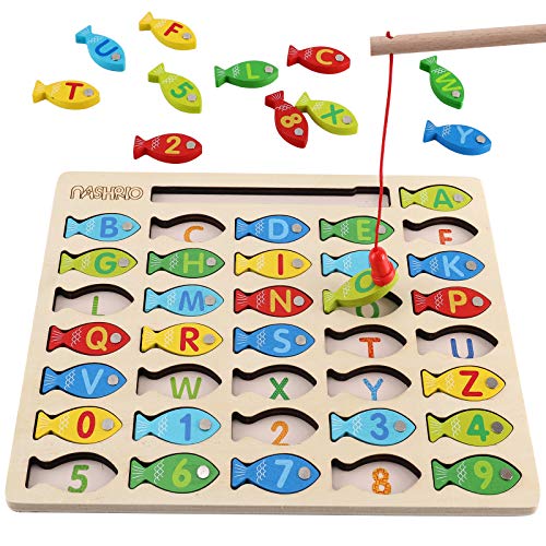 Magnetic Wooden Fishing Puzzle