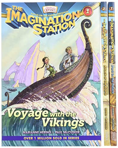 Imagination Station Books 3-Pack: Voyage with the Vikings / Attack at the Arena / Peril in the Palace