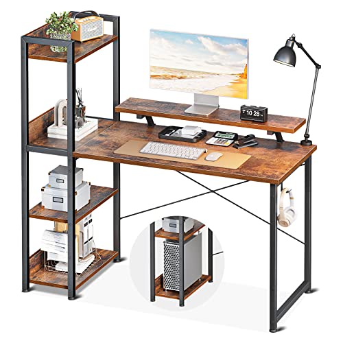 ODK Computer Desk with Storage Shelves