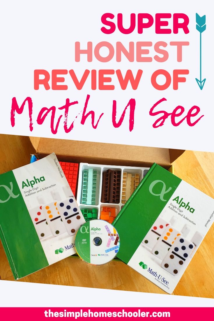 Math U See is such a popular, well loved math curriculum! Check out this review to see how the curriculum works, why the manipulative set is just as awesome as everyone says, what my math hating kid thought of Alpha, and whether we still use it in our homeschool today. I hope this math curriculum review helps your family make the best informed decision for your kids and homeschool!