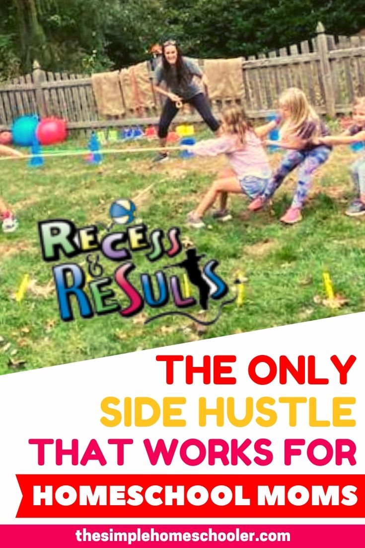 Looking for the best side hustle for homeschool moms? Trying to find a way to make real money from home to make your homeschool budget work? But you don't want to sign for *another* MLM that will fall flat?Find out why Recess & Results is by far the best side hustle out there - you can make money while you homeschool!